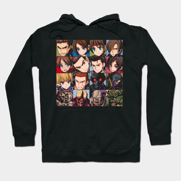 Resident Evil Pixel Art Collection Hoodie by AlleenasPixels